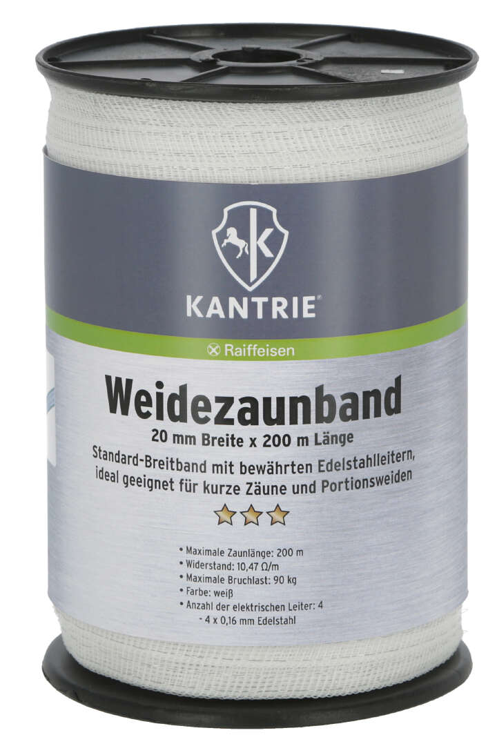 KANTRIE Weidezaunband für kurze Zaunanlagen